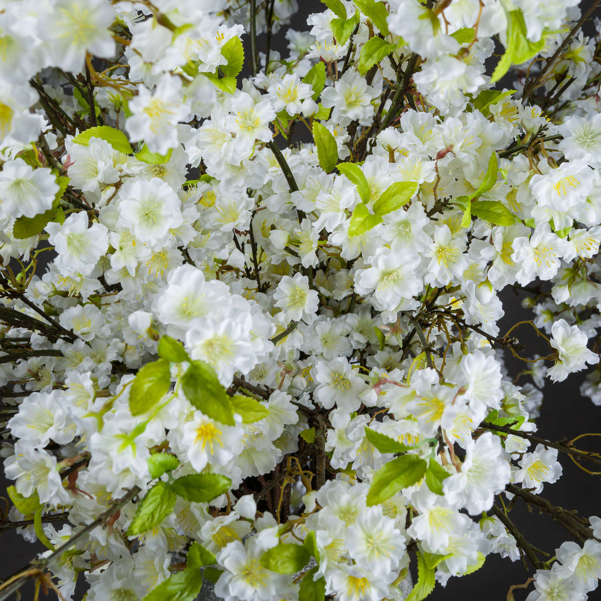 White Cherry Blossom Spray - BURGUNDY