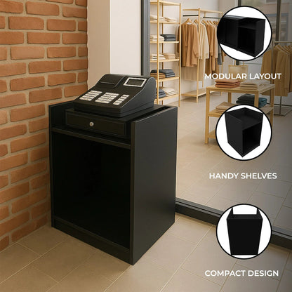 Shop Counter Till Block TB60 - Black