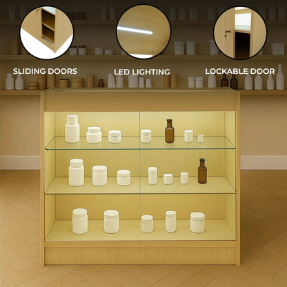 LED Retail Shop Counter K900 - Maple