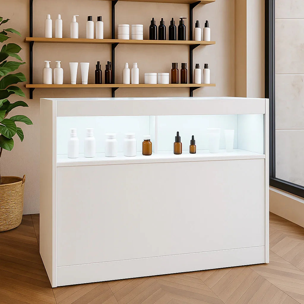 LED Retail Shop Counter B1200 - White