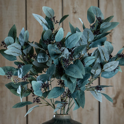 Seeded Eucalyptus Stem - GREEN