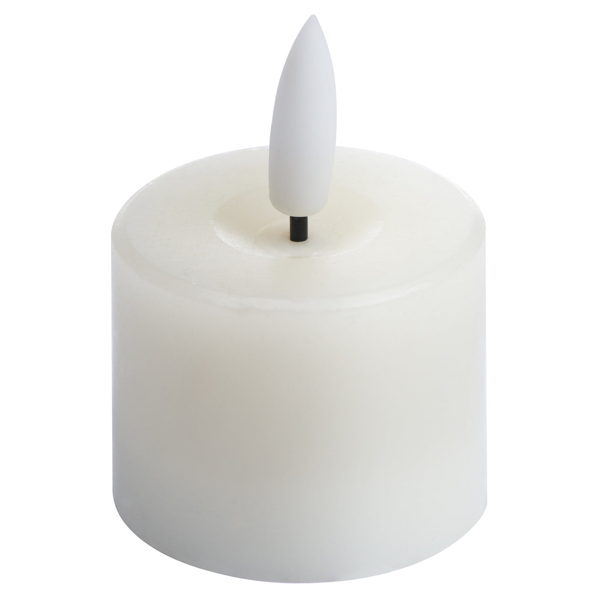 Luxe Collection Set Of 6 Natural Glow Led Tealight Candles - WHITE
