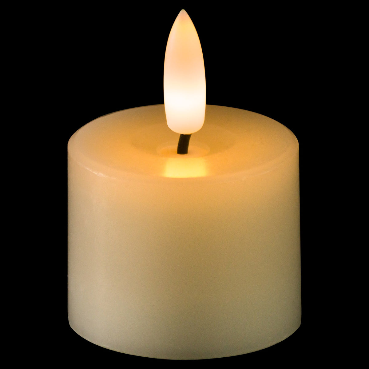 Luxe Collection Set Of 6 Natural Glow Led Tealight Candles - WHITE