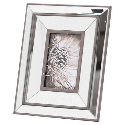Tristan Mirror And Wood 4X6 Frame - BROWN