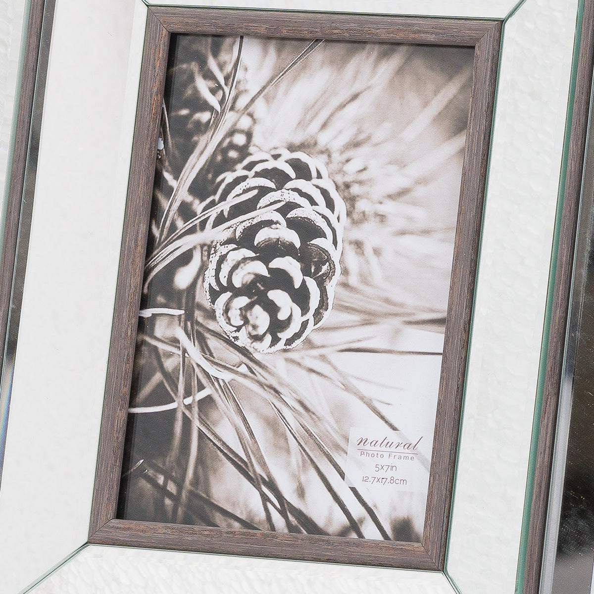 Tristan Mirror And Wood 5X7 Frame - BROWN