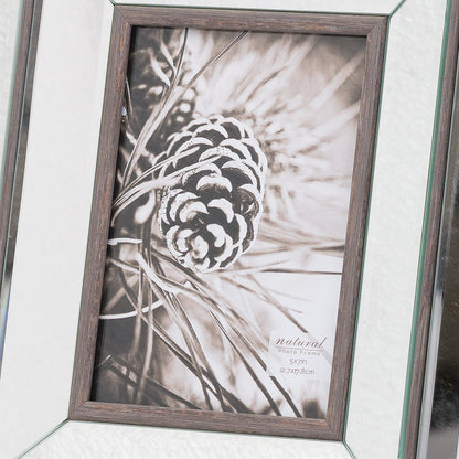 Tristan Mirror And Wood 5X7 Frame - BROWN