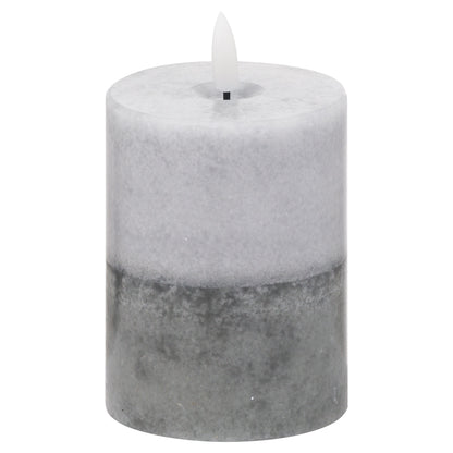 Luxe Collection Natural Glow 3x4 Stone LED Wax Candle