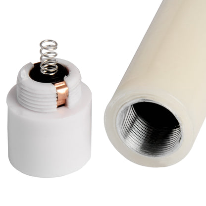 Luxe Collection Natural Glow S/ 2 Ivory LED Dinner Candles - WHITE