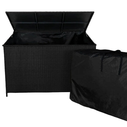 Rattan Storage Box 582L - Black