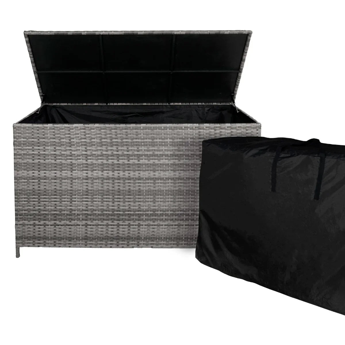 Rattan Storage Box 582L - Grey