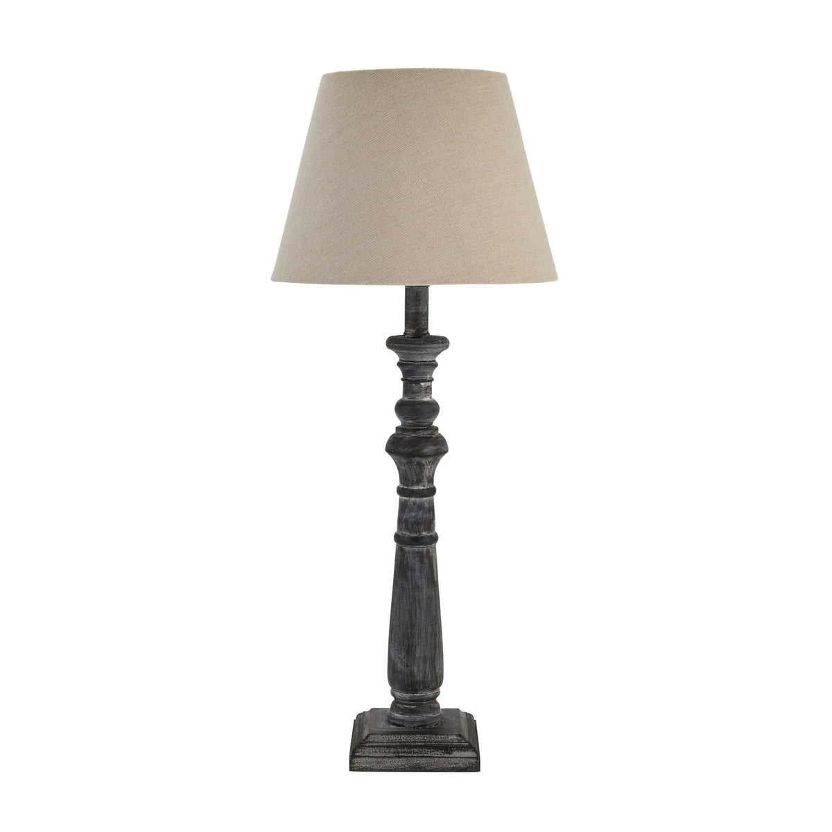 Incia Column Table Lamp - BROWN