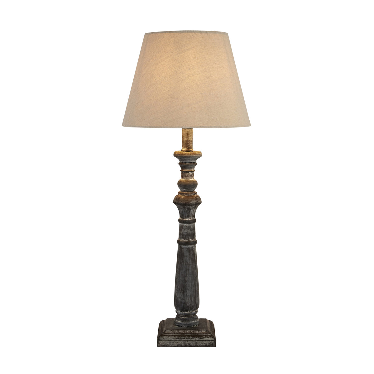 Incia Column Table Lamp - BROWN
