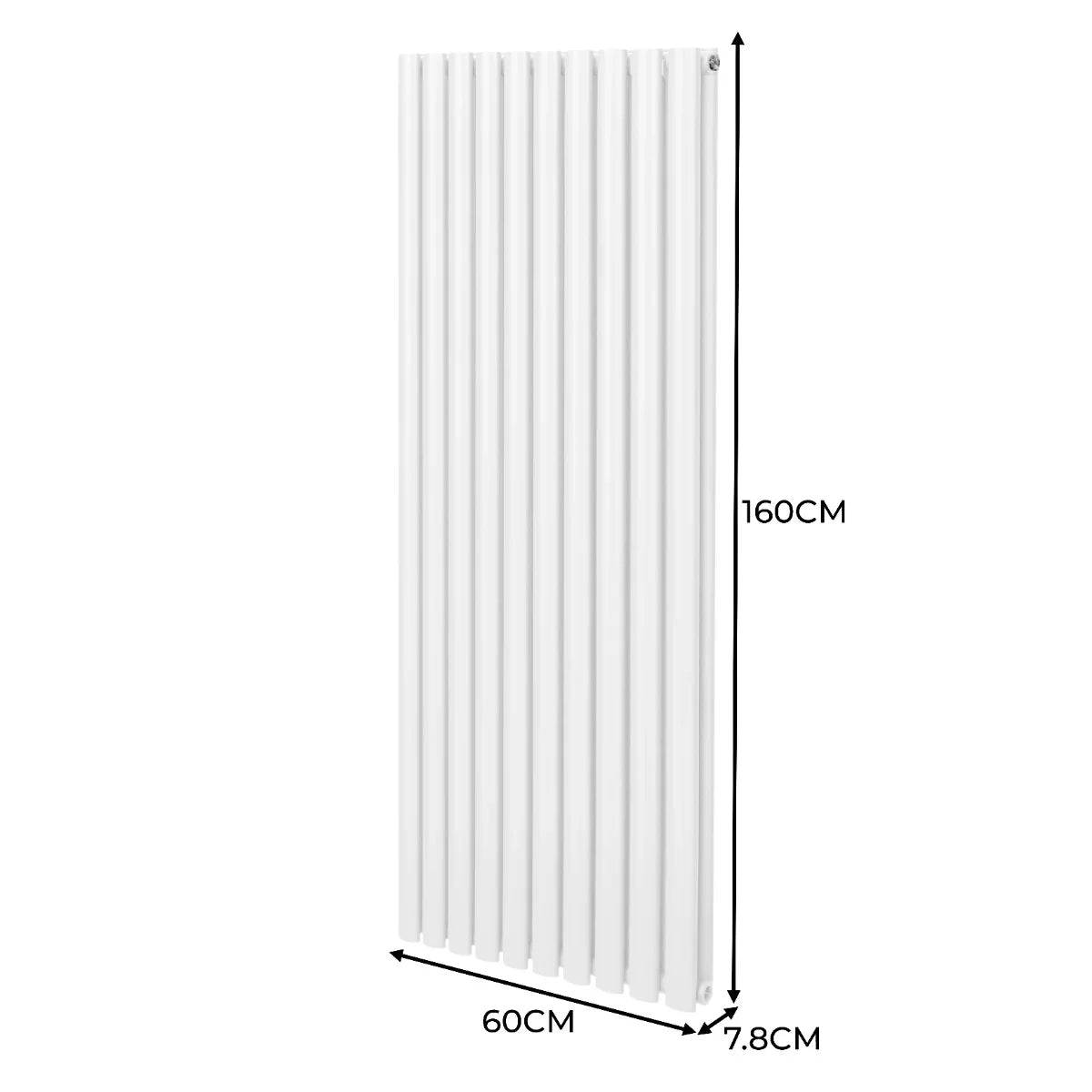 Oval Column Radiator – 1600mm x 600mm – White