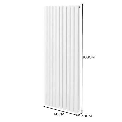 Oval Column Radiator – 1600mm x 600mm – White