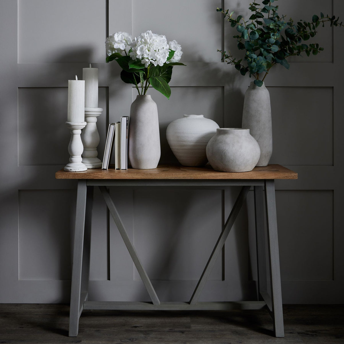 Darcy Ople Tall Vase - STONE