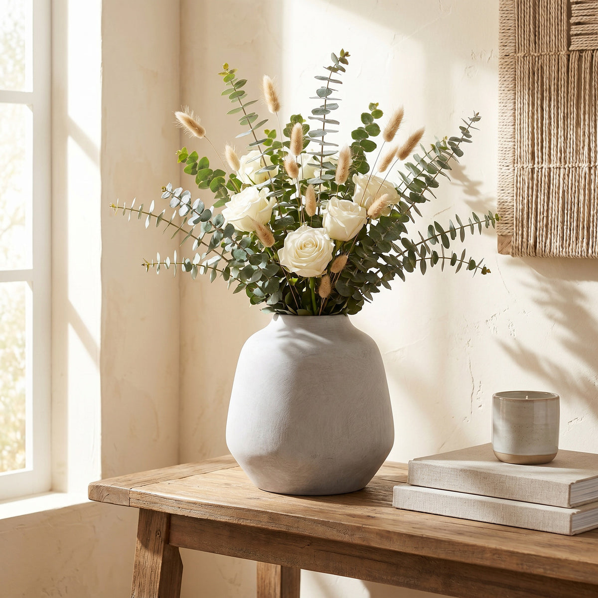Darcy Ople Vase - STONE