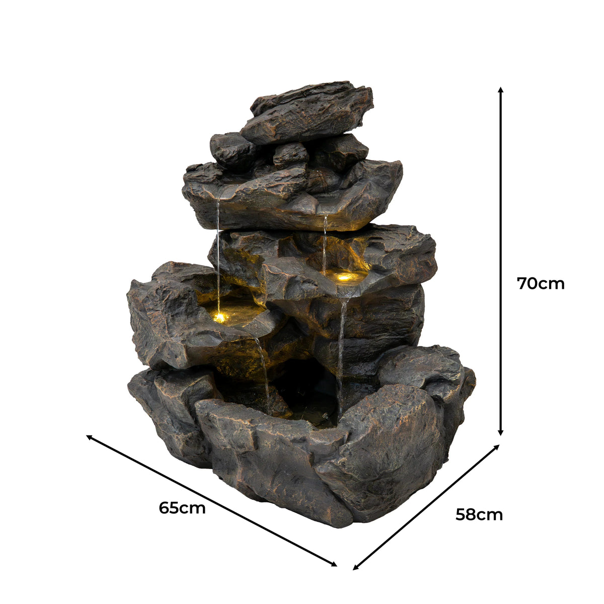 Electric Water Feature - Rustic Rapids