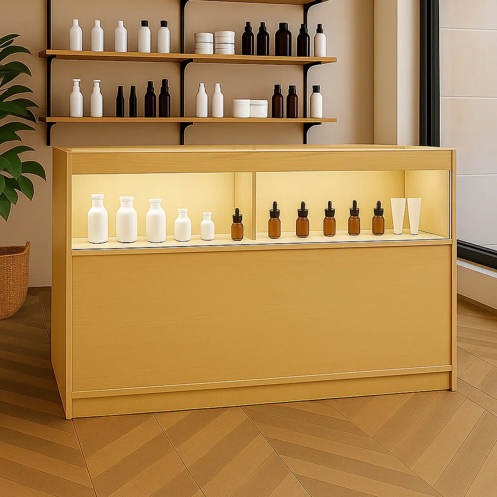 LED Retail Shop Counter B1500 - Maple