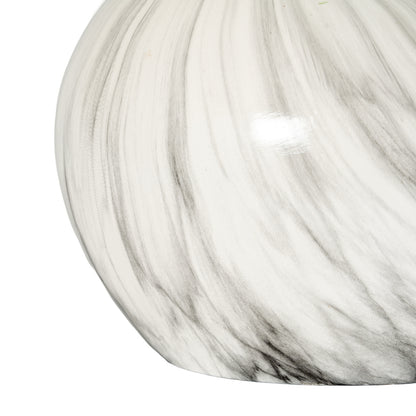 Marble Effect Planter - WHITE