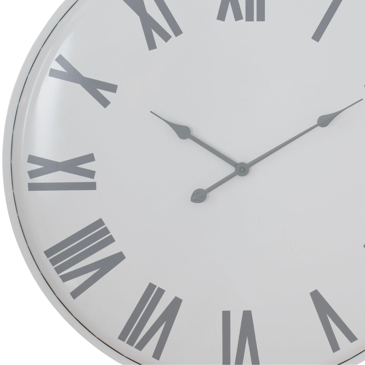 Flemings Large Wall Clock - WHITE
