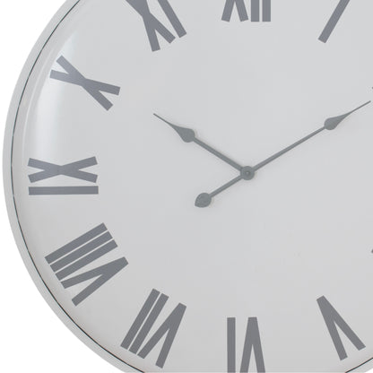 Flemings Large Wall Clock - WHITE