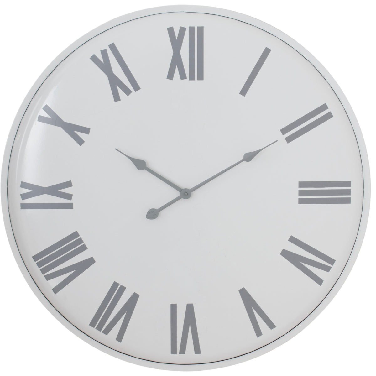 Flemings Large Wall Clock - WHITE