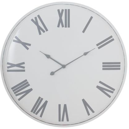 Flemings Large Wall Clock - WHITE
