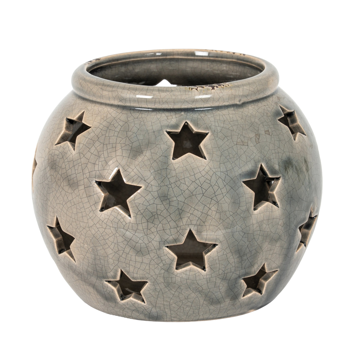 Garda Large Star Candle Lantern - GREY