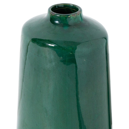 Garda Emerald Glazed Liv Vase - GREEN