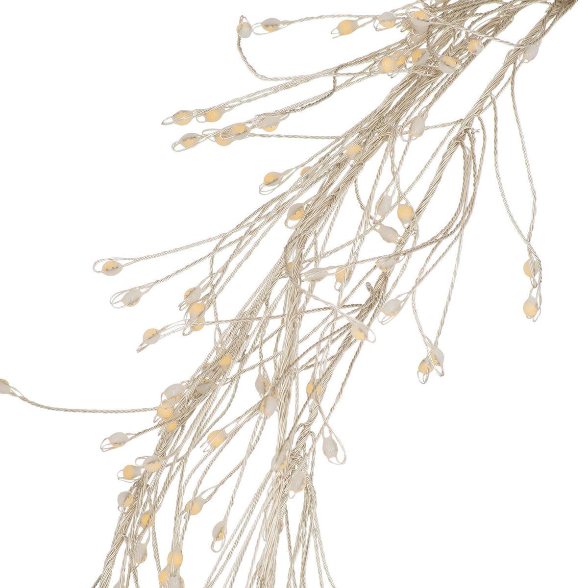 2.75m\9ft Plug-In LED 8 Sequence Warm White Cluster String - CLEAR