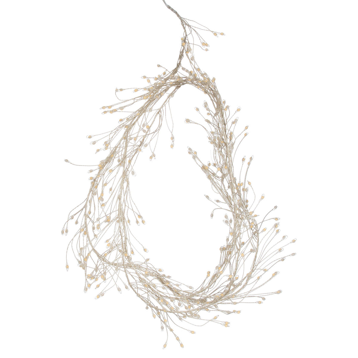 2.75m\9ft Plug-In LED 8 Sequence Warm White Cluster String - CLEAR