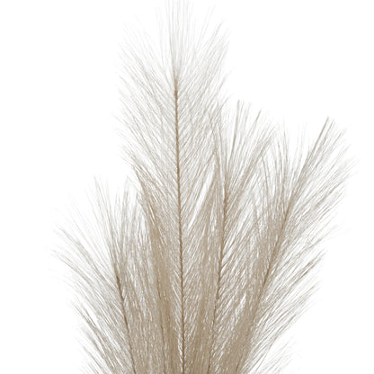 Bleached Large Faux Pampas Grass Stem - WHITE