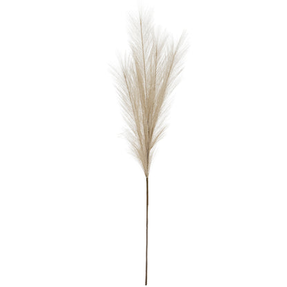 Bleached Large Faux Pampas Grass Stem - WHITE