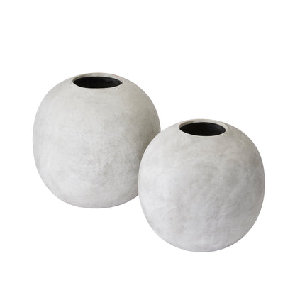 Darcy Small Globe Vase - STONE