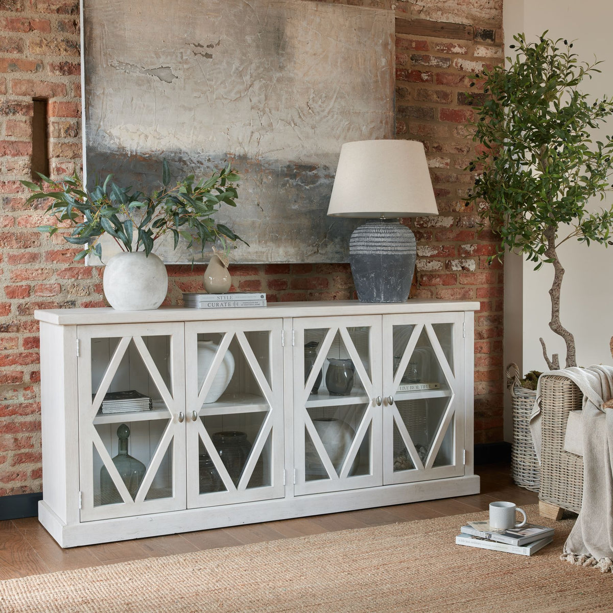 Darcy Small Globe Vase - STONE