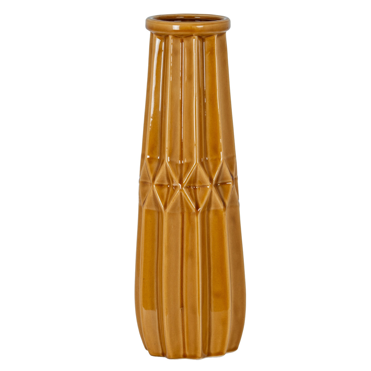 Seville Collection Tall Ochre Vase