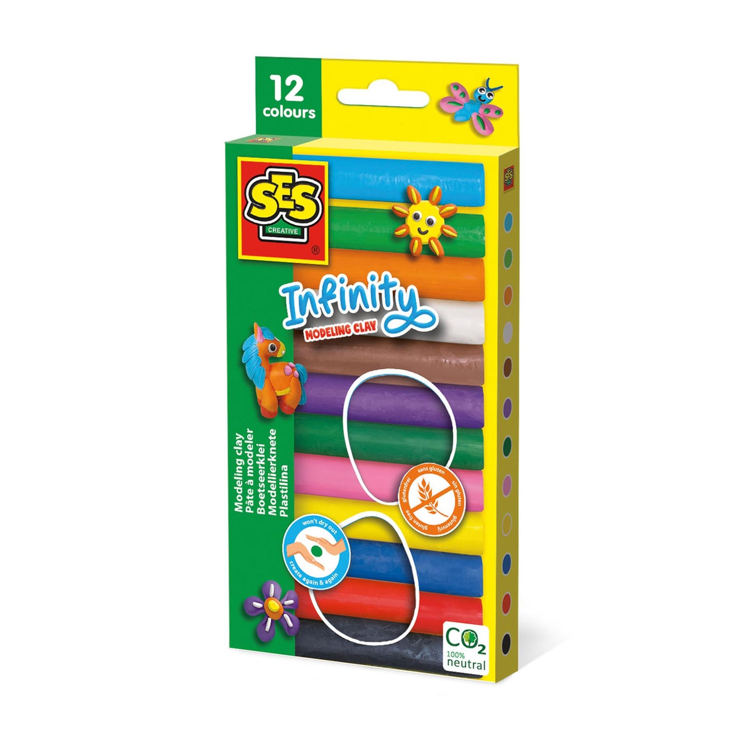 Infinity modeling clay - 12 pack (180gr)