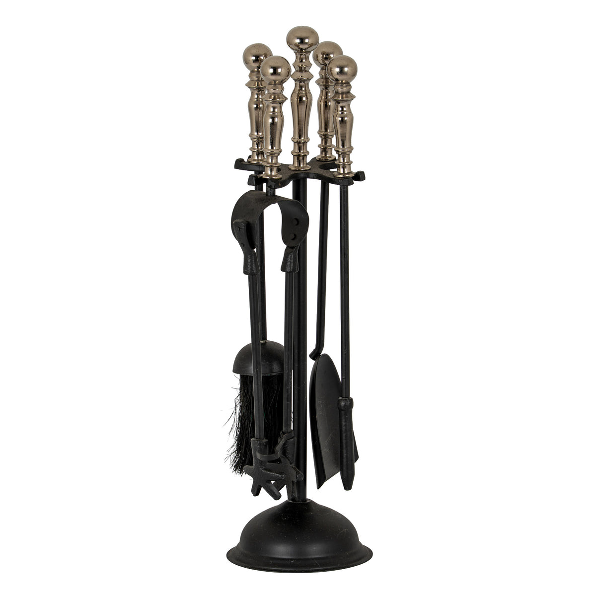 Chrome Handled Dutchess Companion Set - SILVER