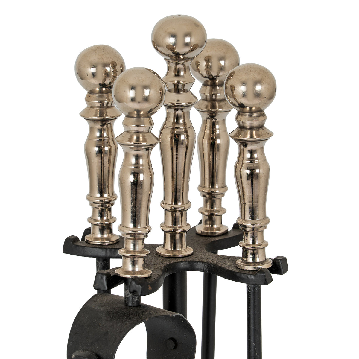 Chrome Handled Dutchess Companion Set - SILVER