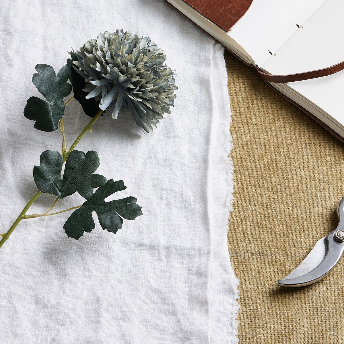 Pale Green Blue Chrysanthemum - PALE BLUE
