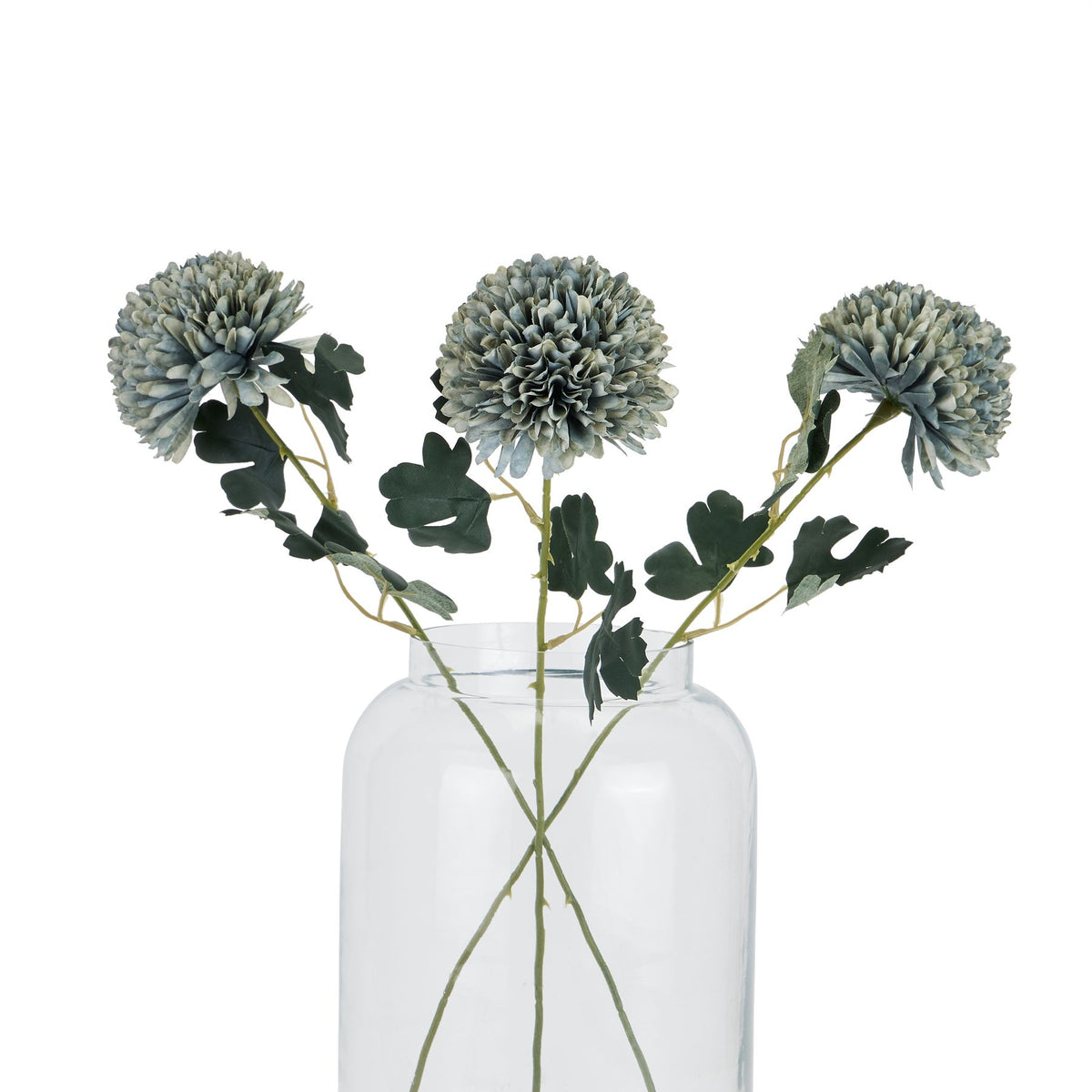 Pale Green Blue Chrysanthemum - PALE BLUE