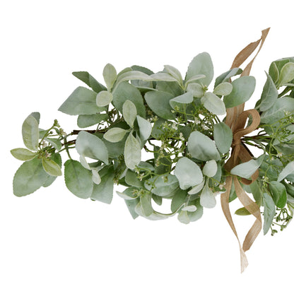 Winter Spray Arrangement With Lambs Ear And Wax Flower - GREEN