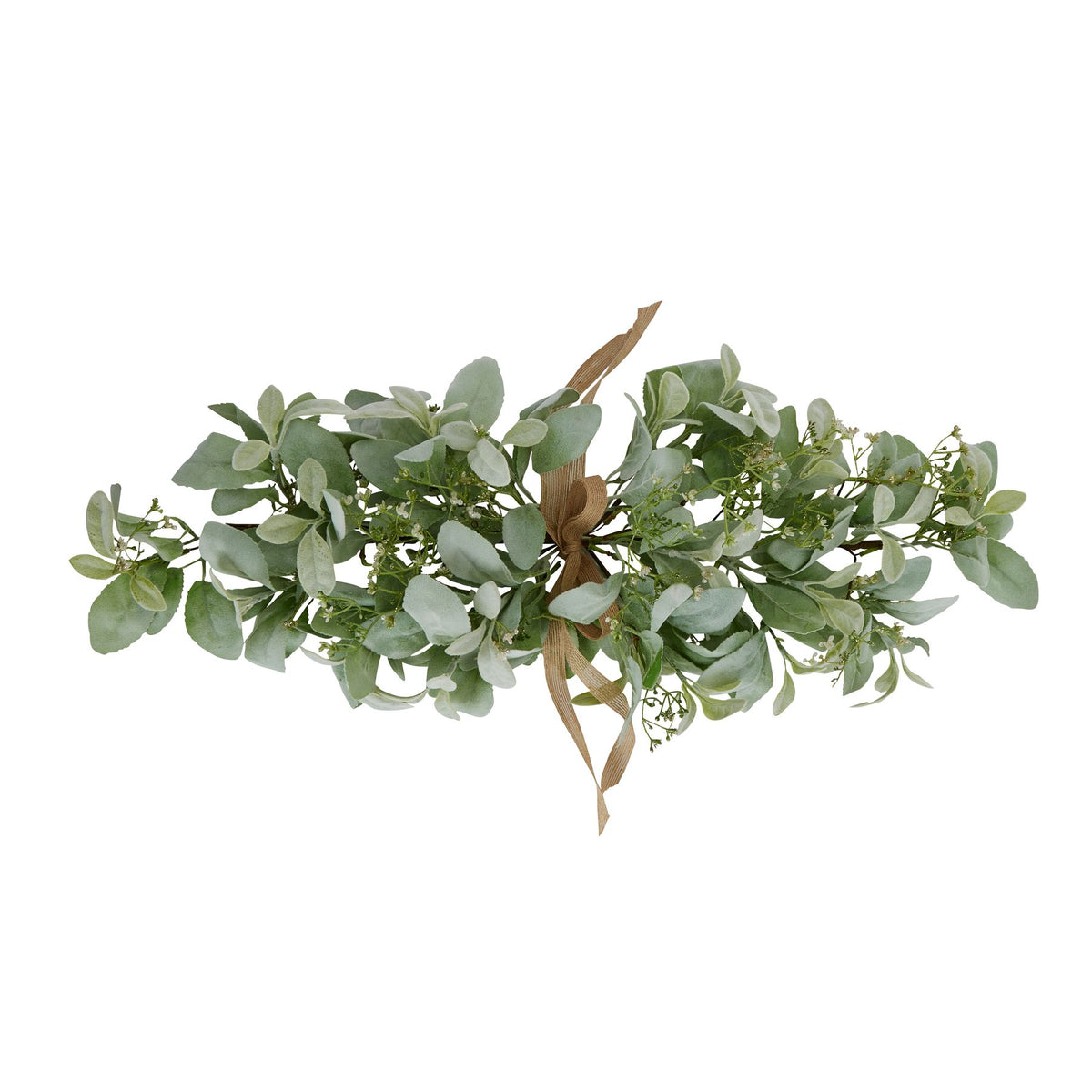 Winter Spray Arrangement With Lambs Ear And Wax Flower - GREEN