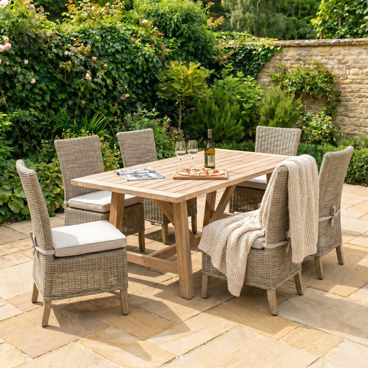 Capri Collection Outdoor Dining Chair - BEIGE