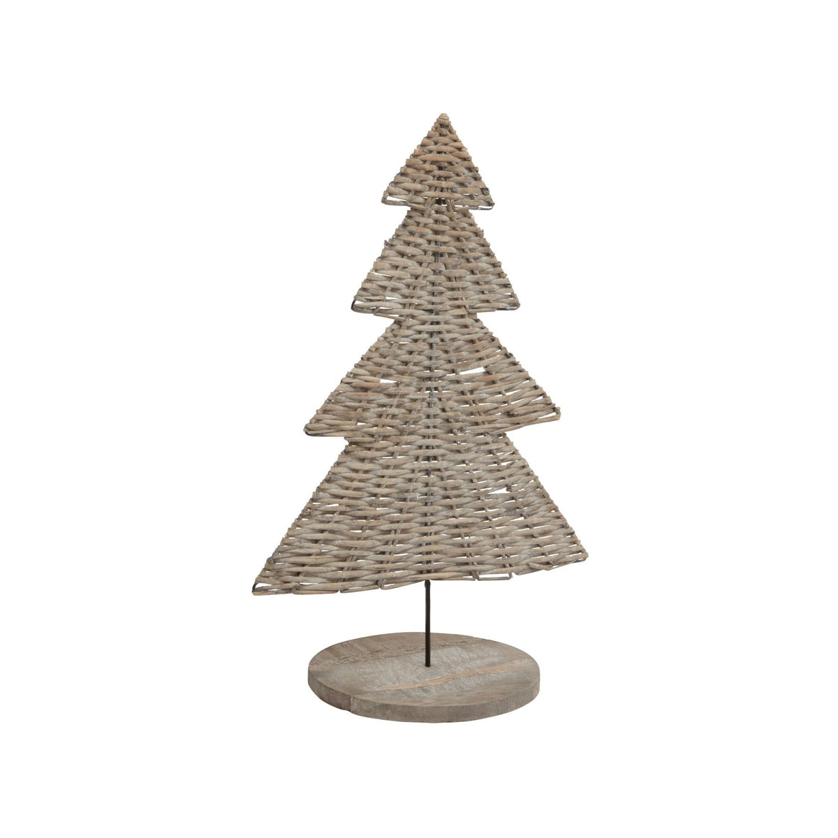 The Noel Collection Wicker Tree Ornament - BROWN