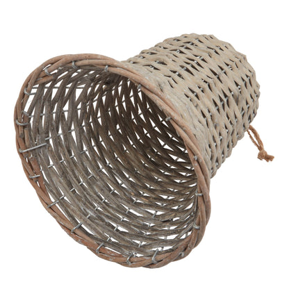 The Noel Collection Extra Large Wicker Bell Decoration - BROWN