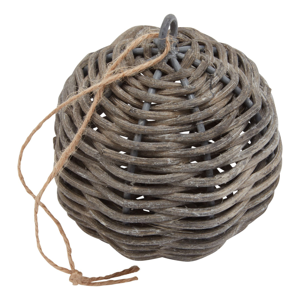 The Noel Collection Wicker Bauble - BROWN