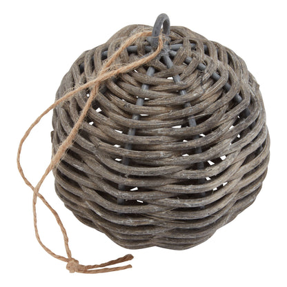 The Noel Collection Wicker Bauble - BROWN