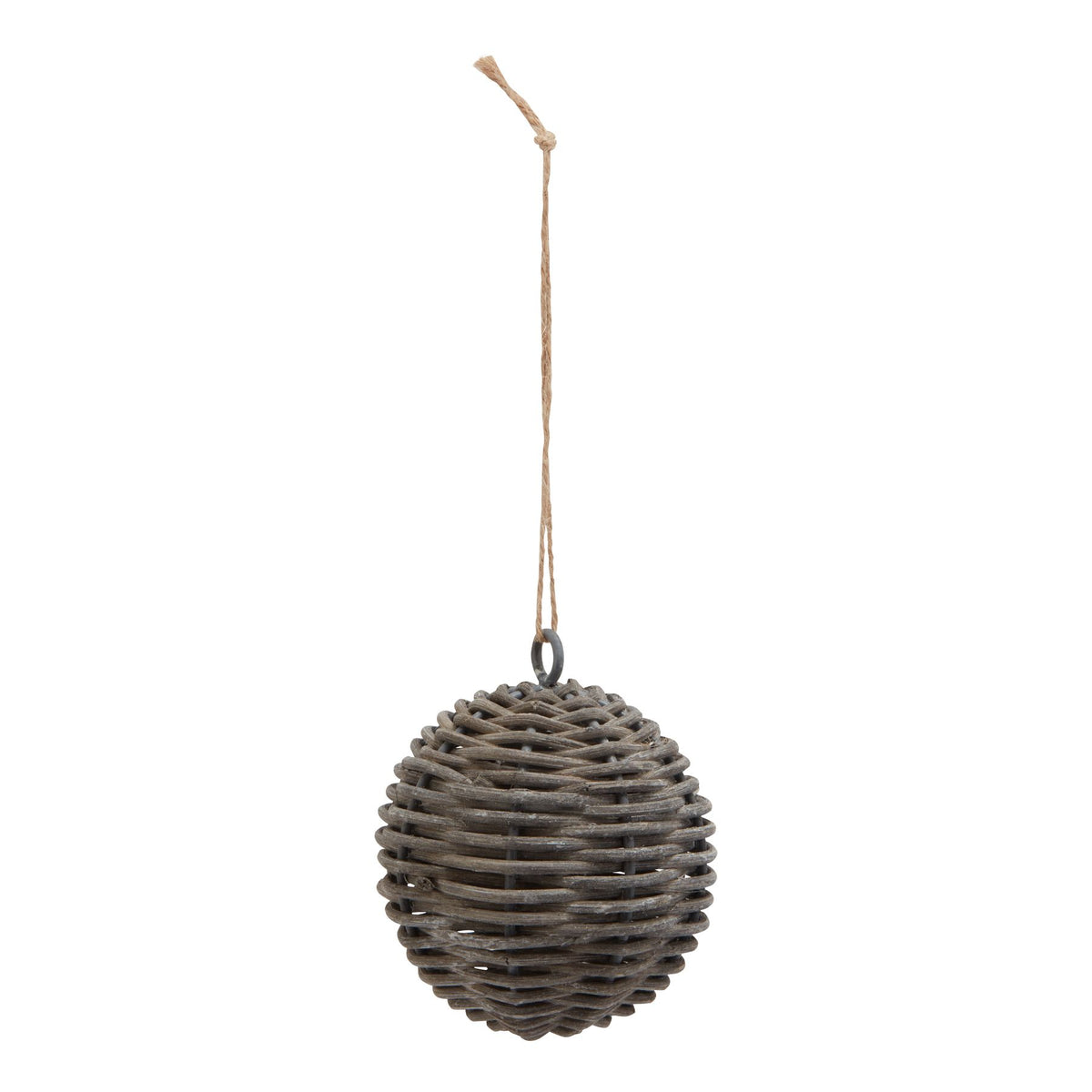 The Noel Collection Wicker Bauble - BROWN