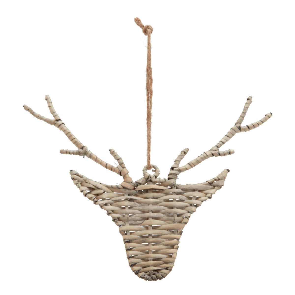 The Noel Collection Wicker Hanging Reindeer - BROWN